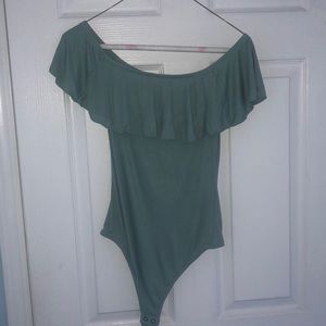 Off-the-shoulder bodysuit